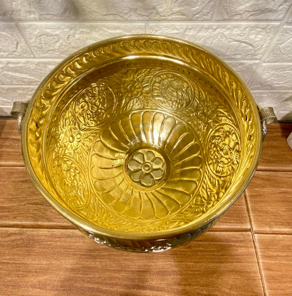 Brass Big Planter Pot with Kunda