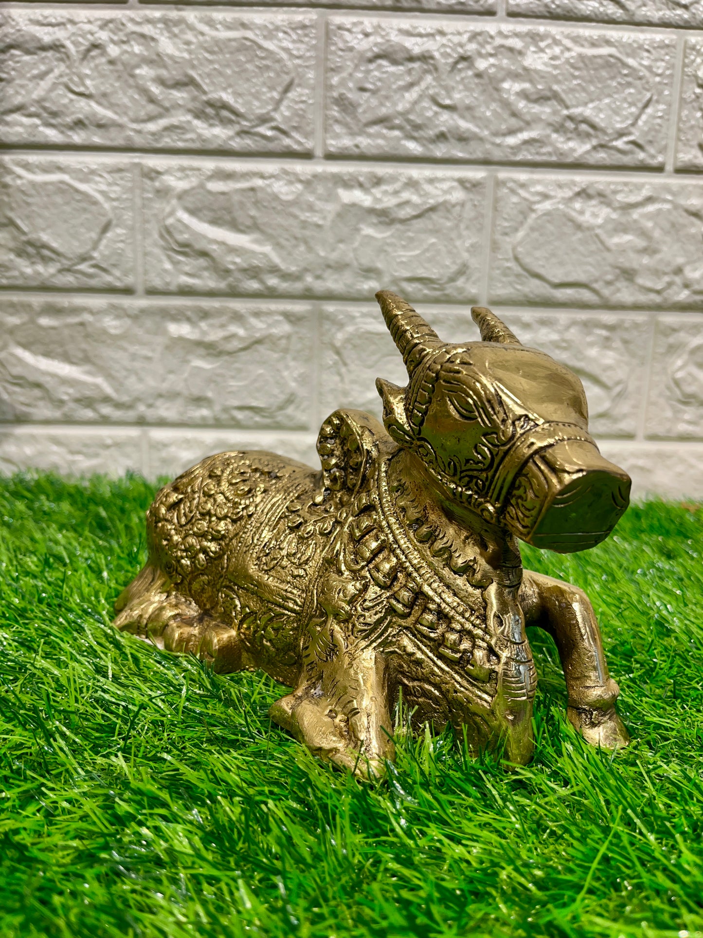 Brass Nandi Sculpture