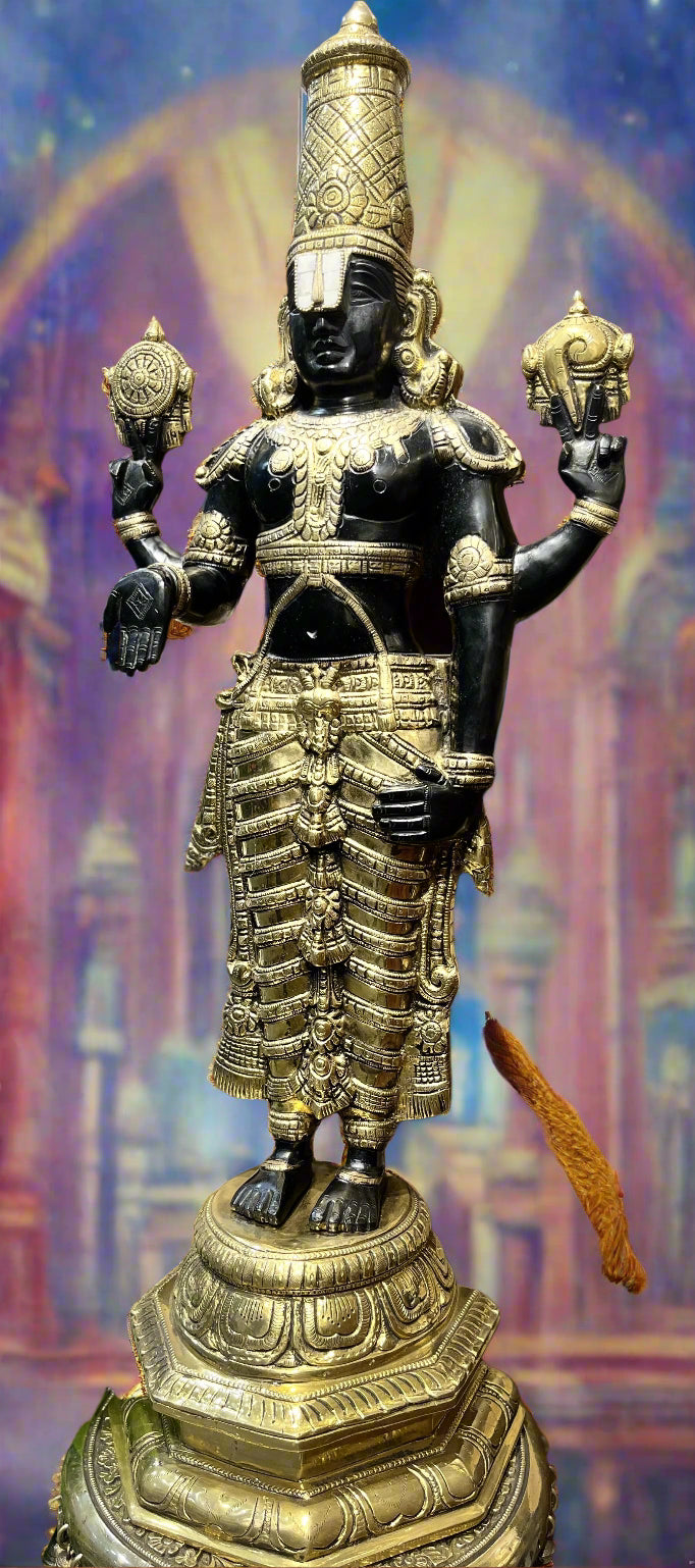 Pure Brass Lord Tirupati Balaji
