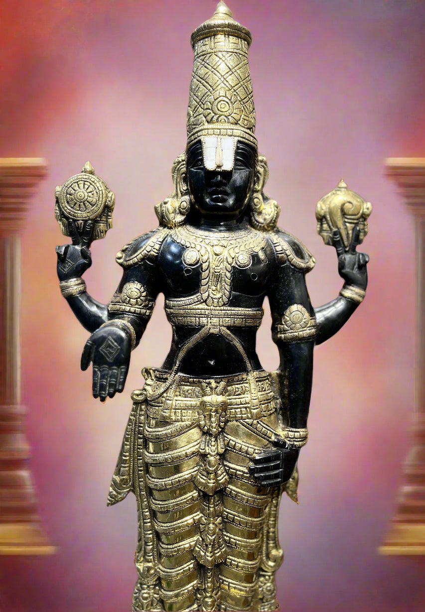 Pure Brass Lord Tirupati Balaji