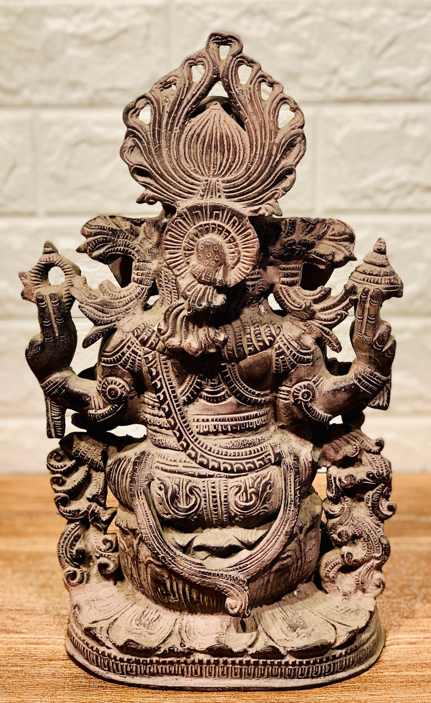 Lord Ganesh Pure Brass Antique Statue