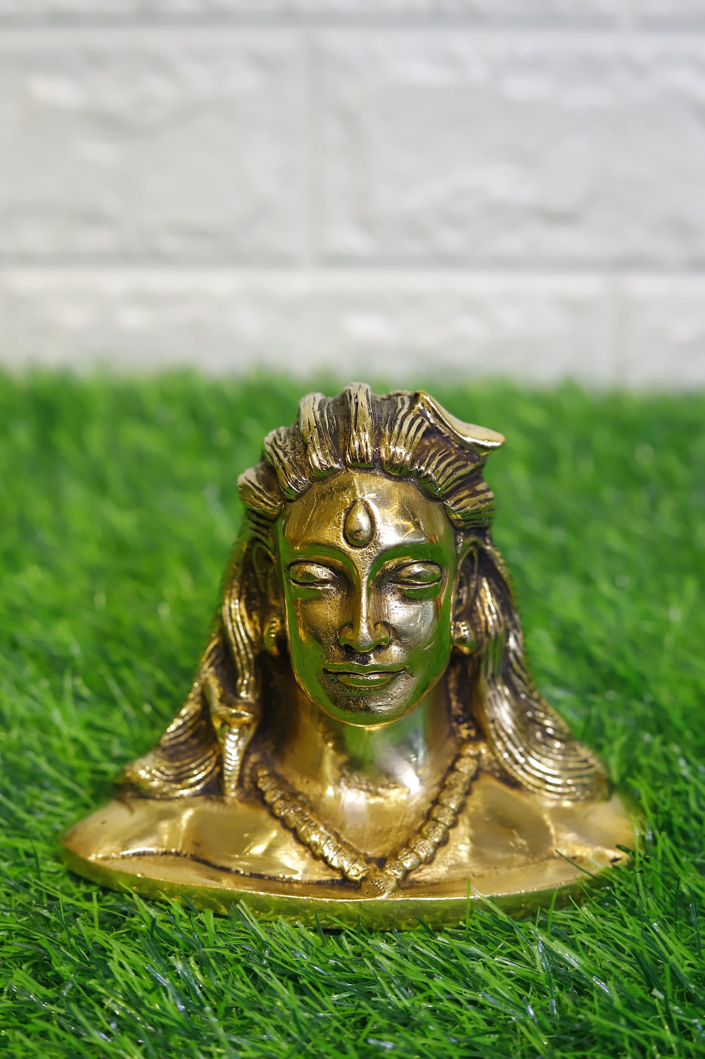 Brass Adiyogi Shiva Sculpture