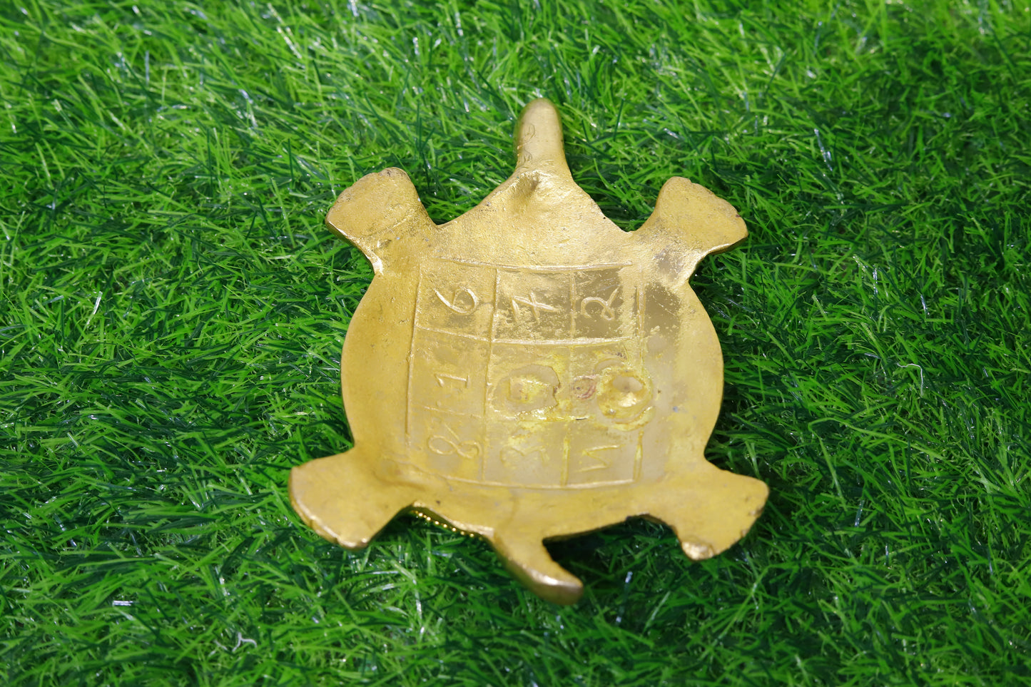 Feng Shui Vastu Metal Tortoise | Turtle Showpiece with Multicolour Stones