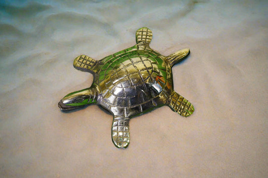 Feng Shui Vastu Metal Tortoise | Turtle Showpiece Plain