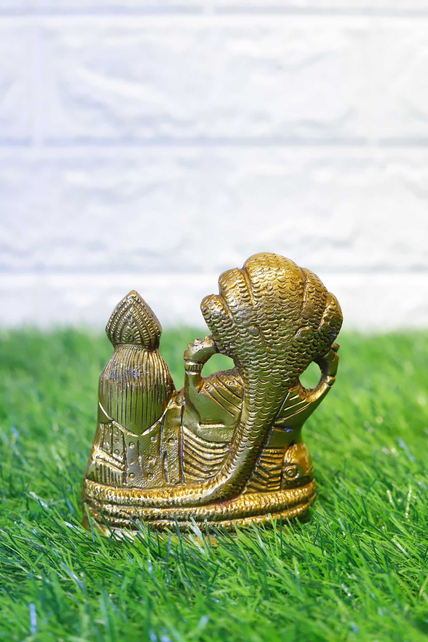 Brass Antique Laxmi Narayan on Sheshnaag