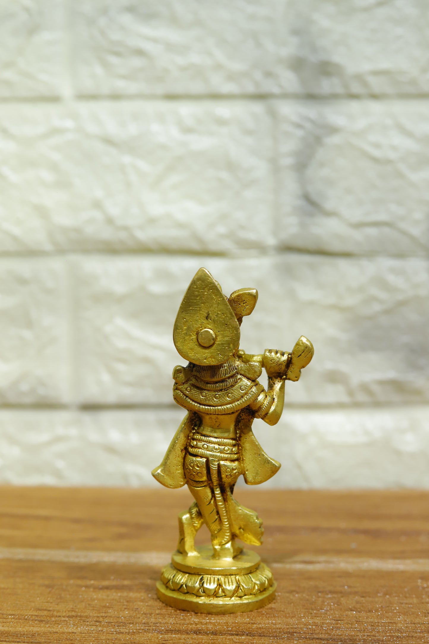 Brass Lord Krishna playing Flute