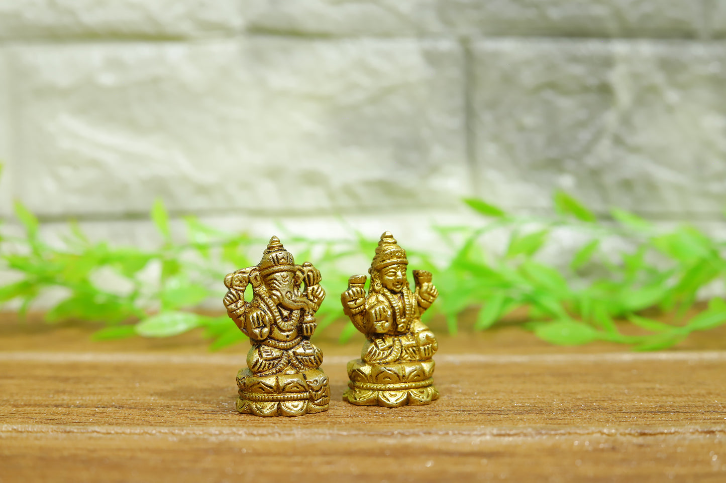 Brass Mini Laxmi Ganesh