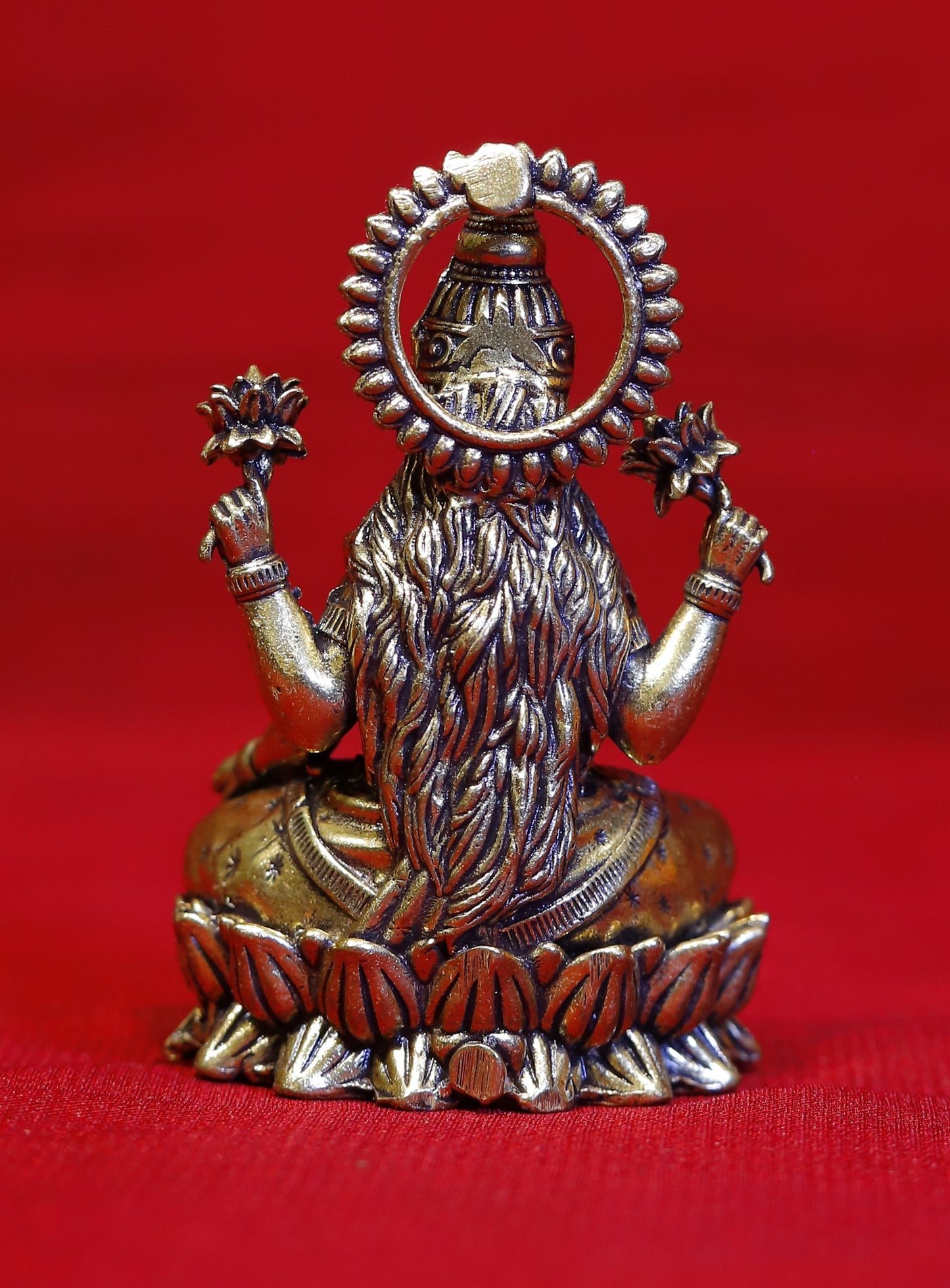 Superfine Brass Goddess Laxmi mini Sculpture