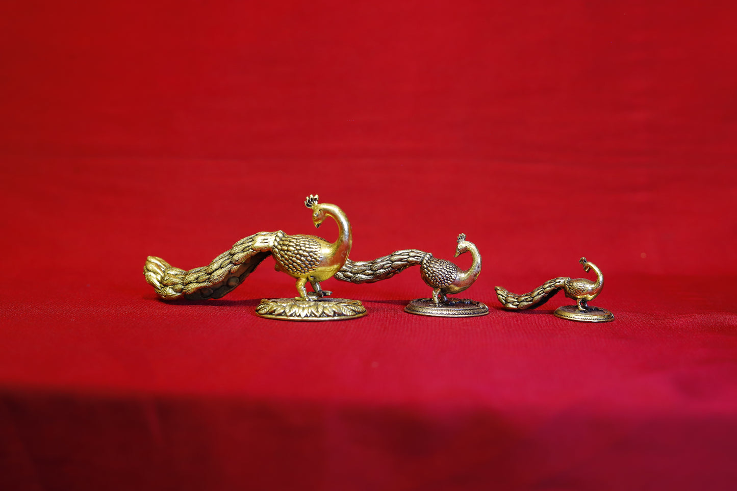 Superfine Brass Peacock Decor