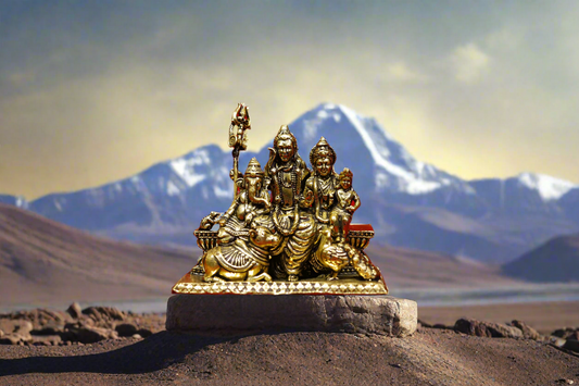 Superfine Brass Shiv Parivaar - 2"