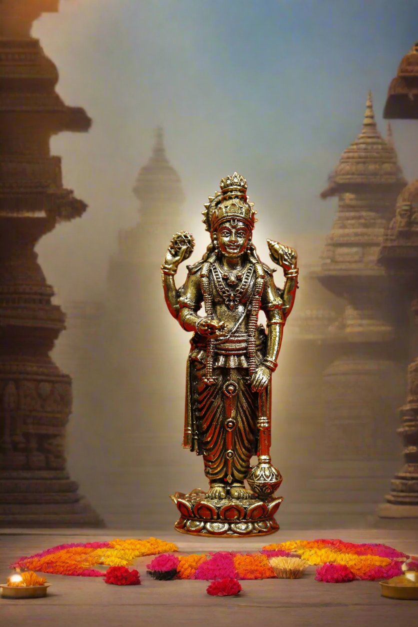 Superfine Brass Lord Vishnu