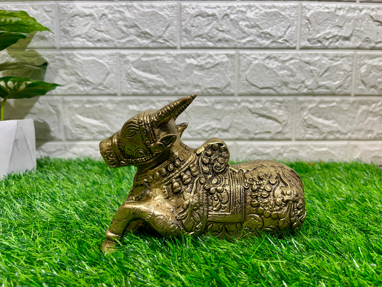Brass Nandi Sculpture