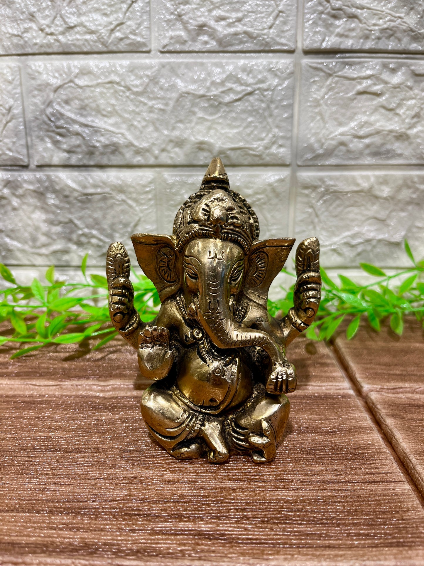 Brass Ganesh Sculpture
