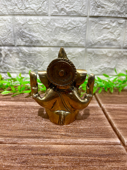 Brass Ganesh Sculpture