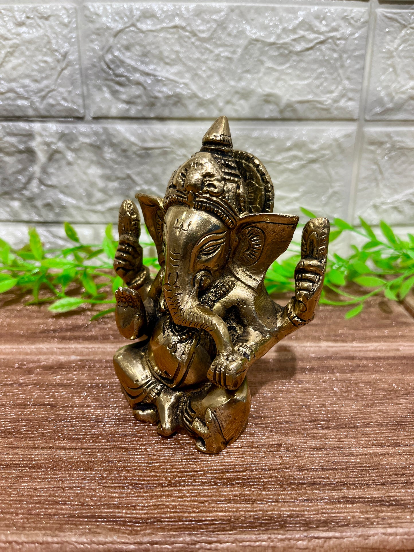 Brass Ganesh Sculpture