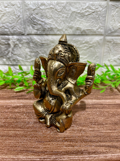 Brass Ganesh Sculpture