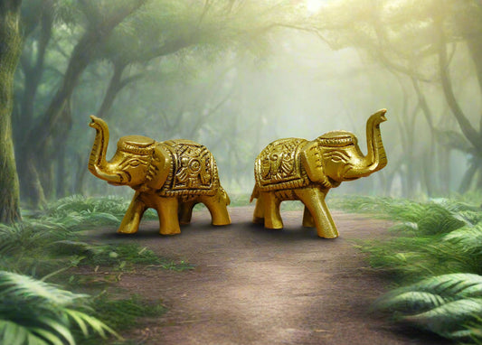 Brass Mini Elephants